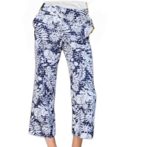 EUC Boden Broderie Wide-leg Floral Crop Pant Size 14L